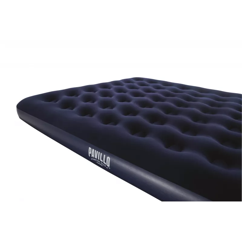 Bestway Flocked Airbed – King – 2,03 m x 1,83 m x 22 cm, Colchón doble