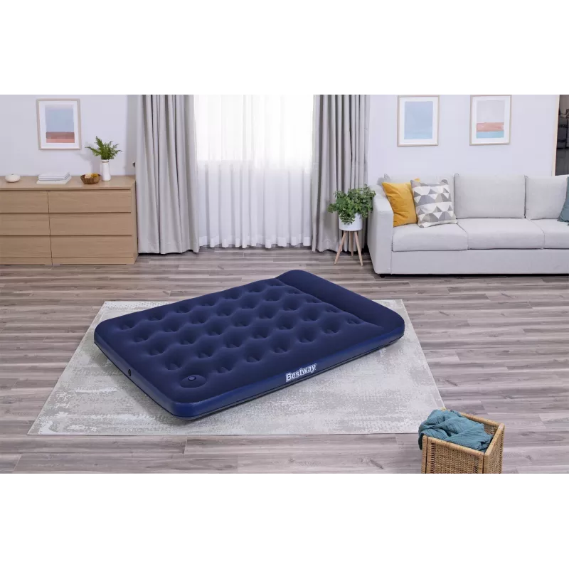 Bestway Colchón hinchable Full con bomba de pie integrada 1,91 m x 1,37 m x 28 cm