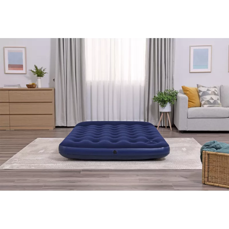 Bestway Colchón hinchable Full con bomba de pie integrada 1,91 m x 1,37 m x 28 cm