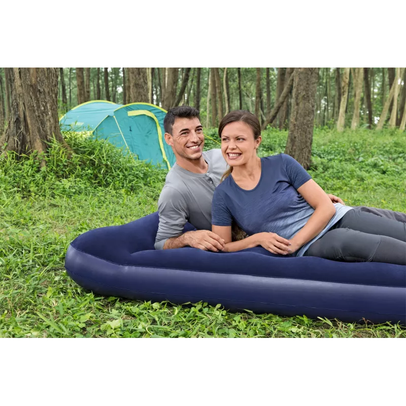 Bestway Colchón hinchable Full con bomba de pie integrada 1,91 m x 1,37 m x 28 cm