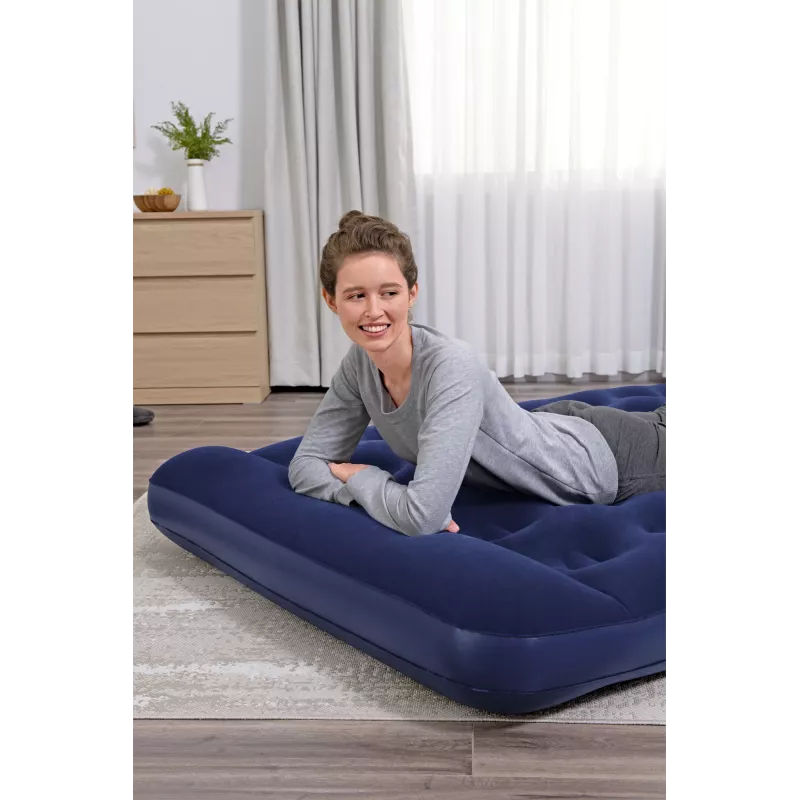 Bestway Colchón hinchable Full con bomba de pie integrada 1,91 m x 1,37 m x 28 cm