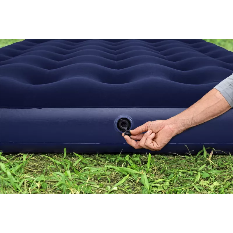 Bestway Colchón hinchable Full con bomba de pie integrada 1,91 m x 1,37 m x 28 cm