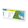 Bestway Flip & Lock Escalera para piscina desmontable 1,07 m, Escalera, Gris, Metal, 150 kg, 3 peldaños, 107 cm