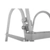 Bestway Flip & Lock Escalera para piscina desmontable 1,07 m, Escalera, Gris, Metal, 150 kg, 3 peldaños, 107 cm