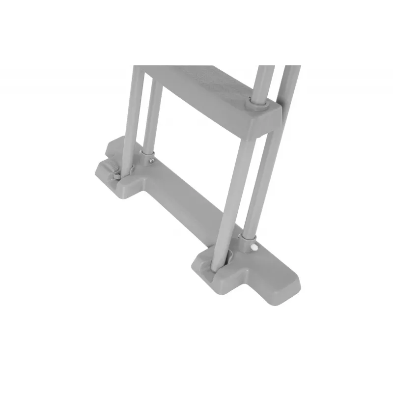 Bestway Flip & Lock Escalera para piscina desmontable 1,32 m, Escalera, Gris, Metal, Plástico, 150 kg, 4 peldaños, EN16582