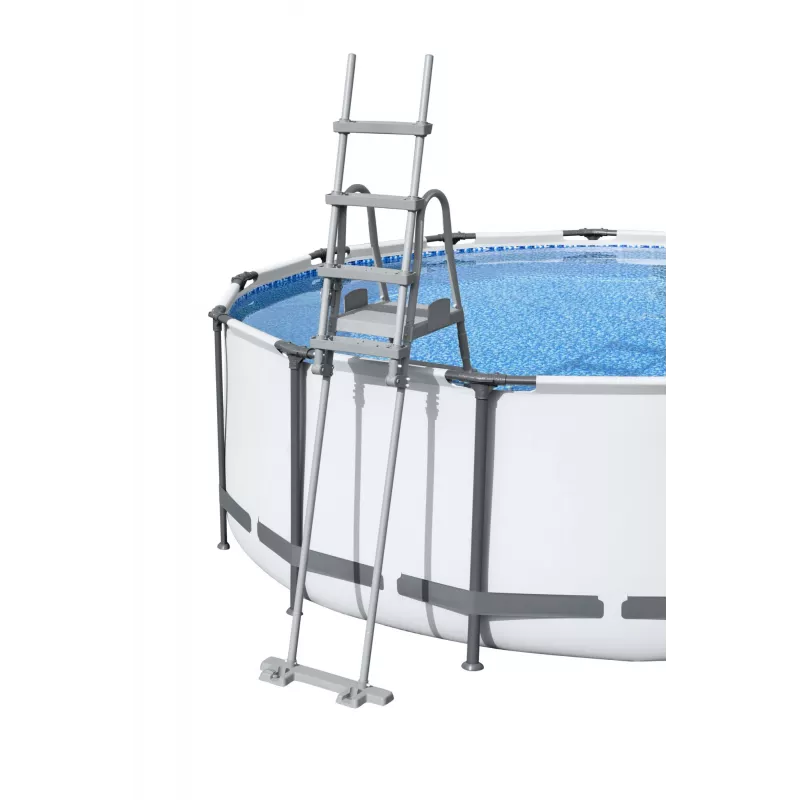Bestway Flip & Lock Escalera para piscina desmontable 1,32 m, Escalera, Gris, Metal, Plástico, 150 kg, 4 peldaños, EN16582