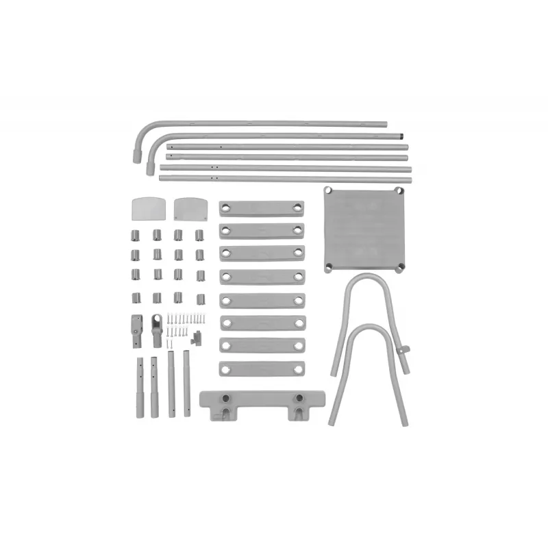 Bestway Flip & Lock Escalera para piscina desmontable 1,32 m, Escalera, Gris, Metal, Plástico, 150 kg, 4 peldaños, EN16582