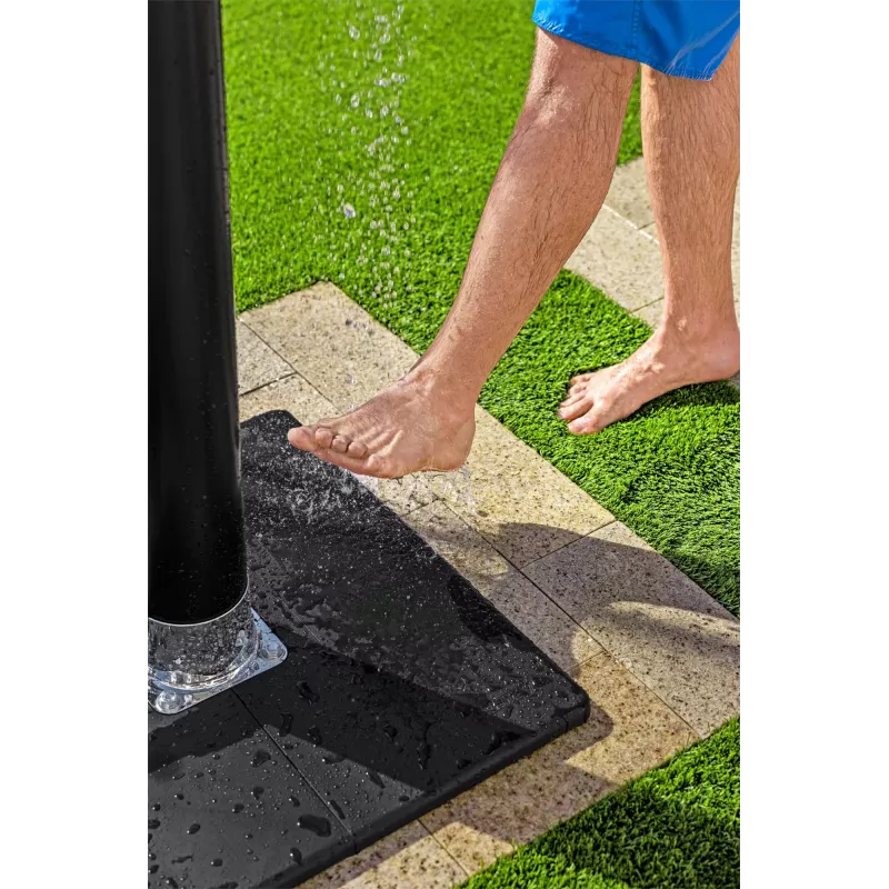 Bestway SolarFlow Ducha exterior 8 L, Autónoma, Negra, Acero inoxidable, 8 L, EN1112, 500 mm, 500 mm