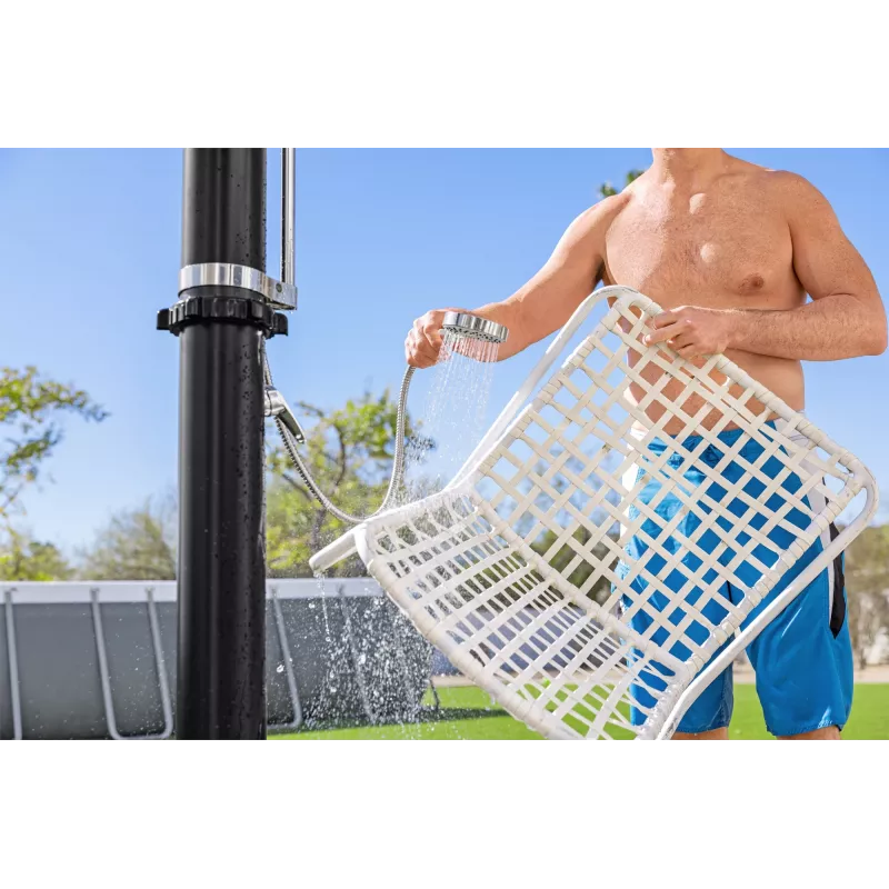 Bestway SolarFlow Ducha exterior 20 L, Autónoma, Negra, Metal, PVC, 20 L, EN1112, 620 mm