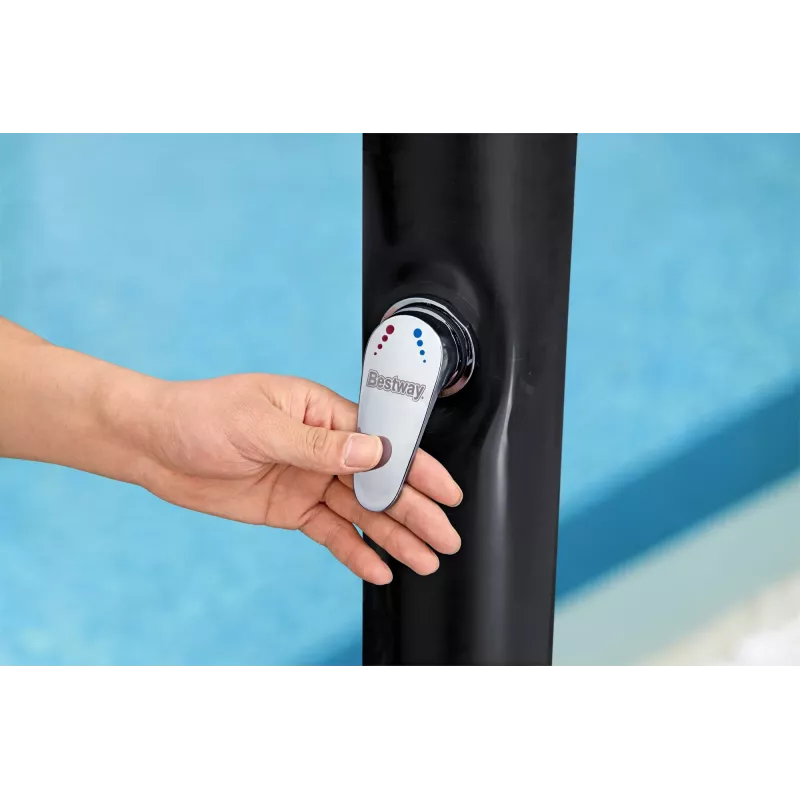 Bestway SolarFlow Ducha exterior 20 L, Autónoma, Negra, Metal, PVC, 20 L, EN1112, 620 mm