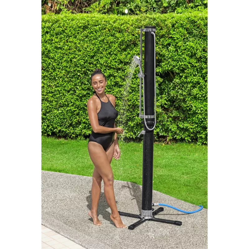Bestway SolarFlow Ducha exterior 20 L, Autónoma, Negra, Metal, PVC, 20 L, EN1112, 620 mm