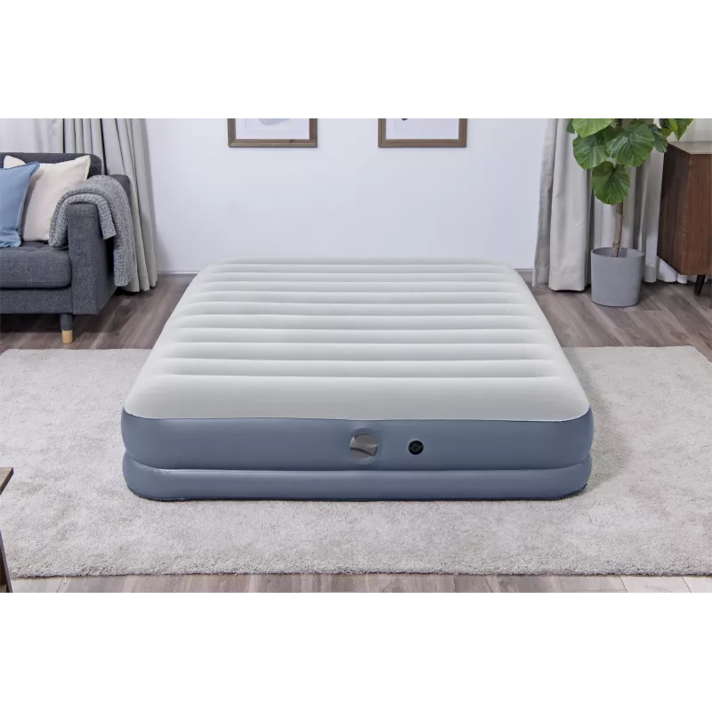 Bestway Tritech Colchón hinchable Queen con bomba recargable 2,03 m x 1,52 m x 36 cm