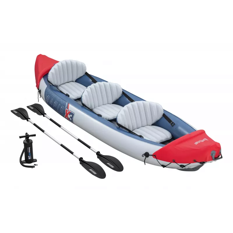 Bestway Hydro Force Rapid X3 Set de kayak hinchable para 3 personas 3,81 m