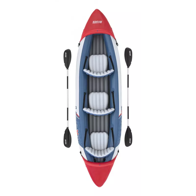 Bestway Hydro Force Rapid X3 Set de kayak hinchable para 3 personas 3,81 m