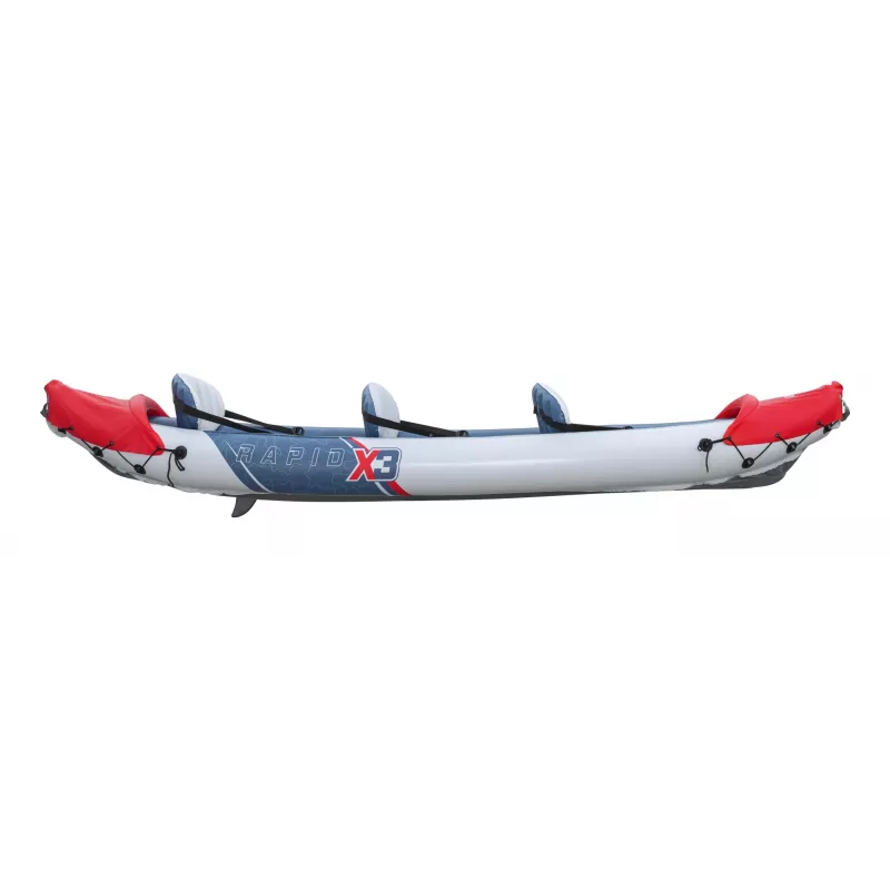 Bestway Hydro Force Rapid X3 Set de kayak hinchable para 3 personas 3,81 m