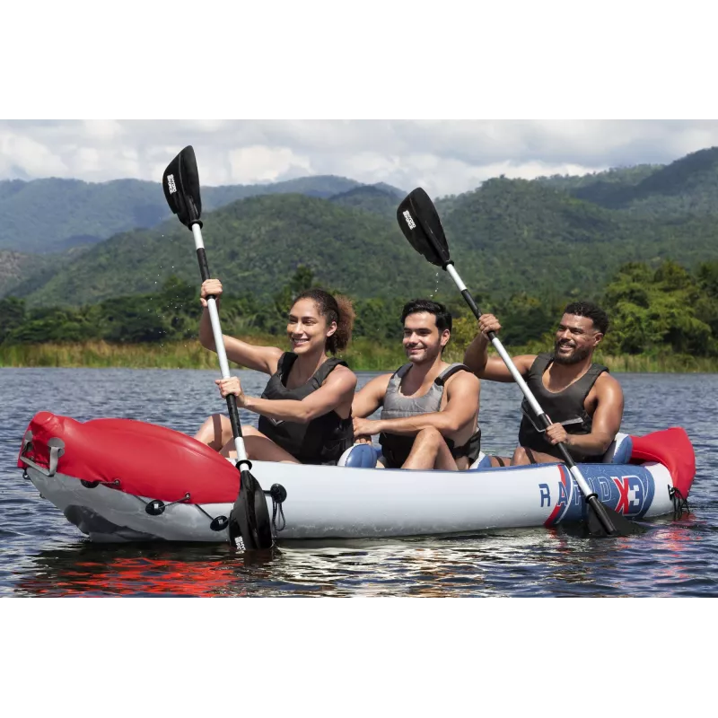 Bestway Hydro Force Rapid X3 Set de kayak hinchable para 3 personas 3,81 m