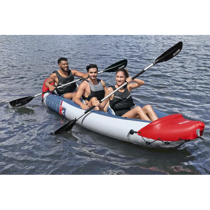 Bestway Hydro Force Rapid X3 Set de kayak hinchable para 3 personas 3,81 m
