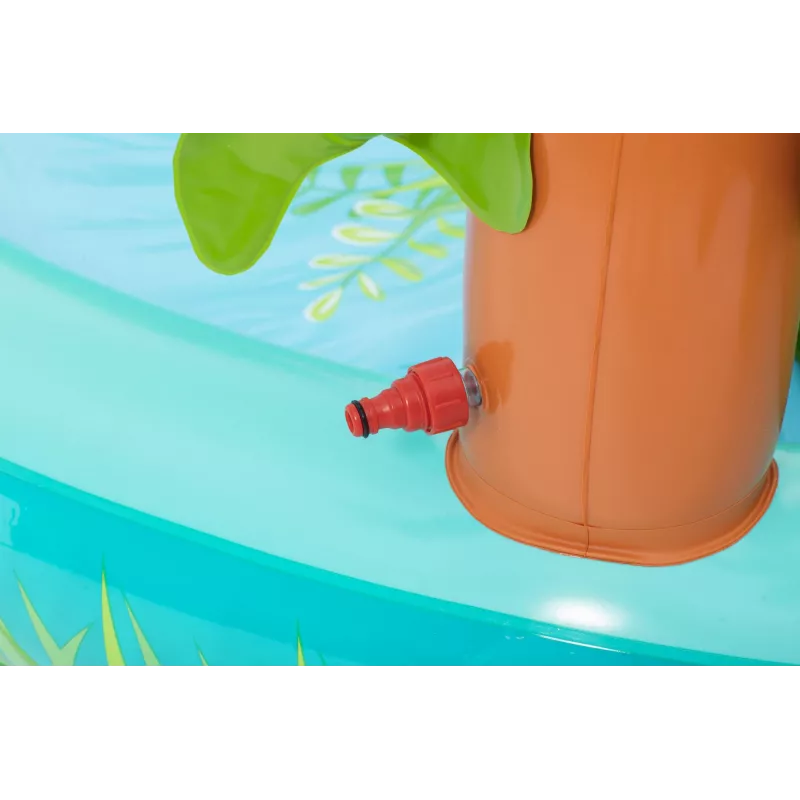 Bestway Crocodile Cove Centro de juegos acuáticos y piscina hinchable para niños 2,24 m x 1,81 m x 72 cm