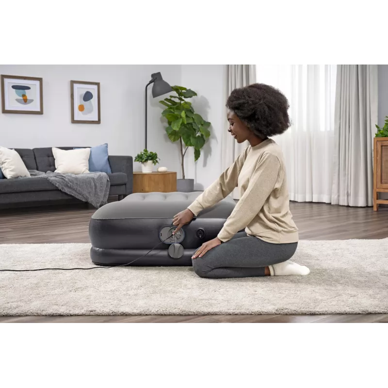 Bestway Tritech Colchón hinchable Twin con bomba USB integrada 1,91 m x 97 cm x 36 cm