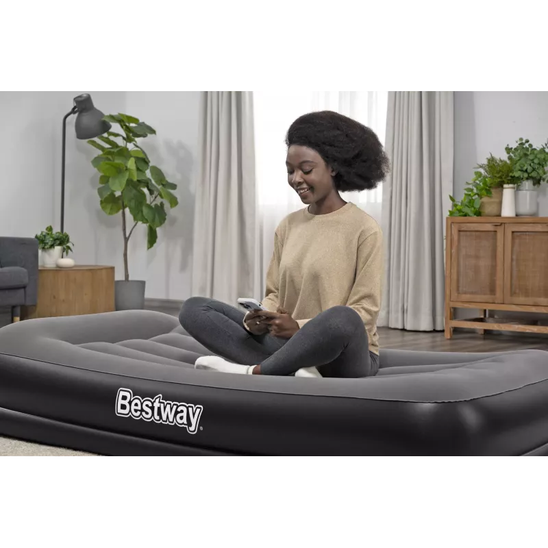 Bestway Tritech Colchón hinchable Twin con bomba USB integrada 1,91 m x 97 cm x 36 cm