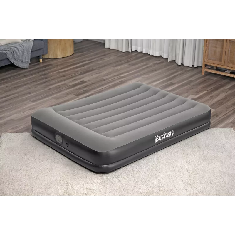 Bestway Tritech Colchón hinchable Queen con bomba USB integrada 2,03 m x 1,52 m x 36 cm