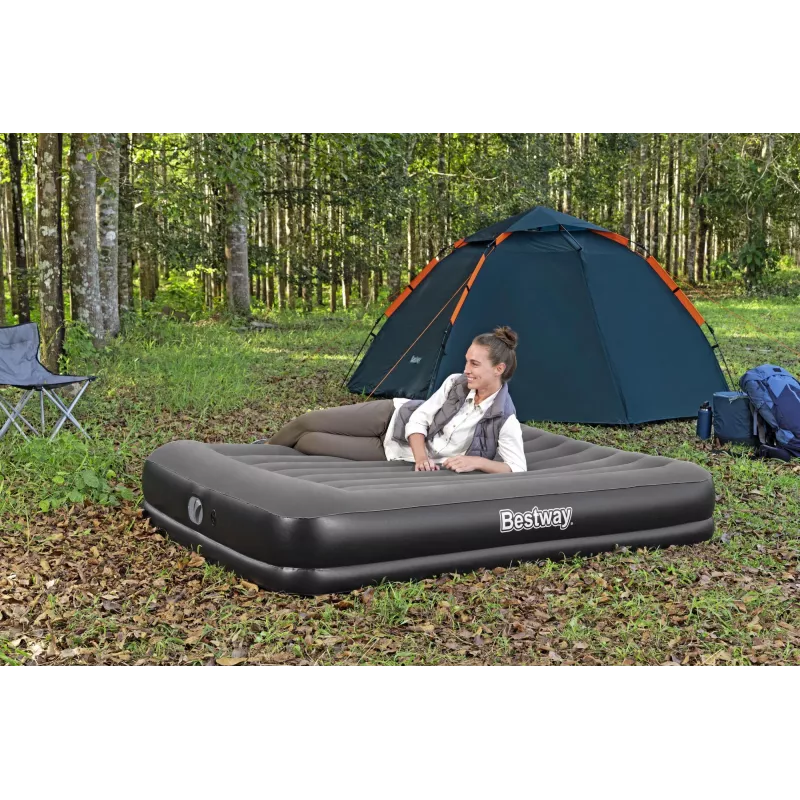 Bestway Tritech Colchón hinchable Queen con bomba USB integrada 2,03 m x 1,52 m x 36 cm