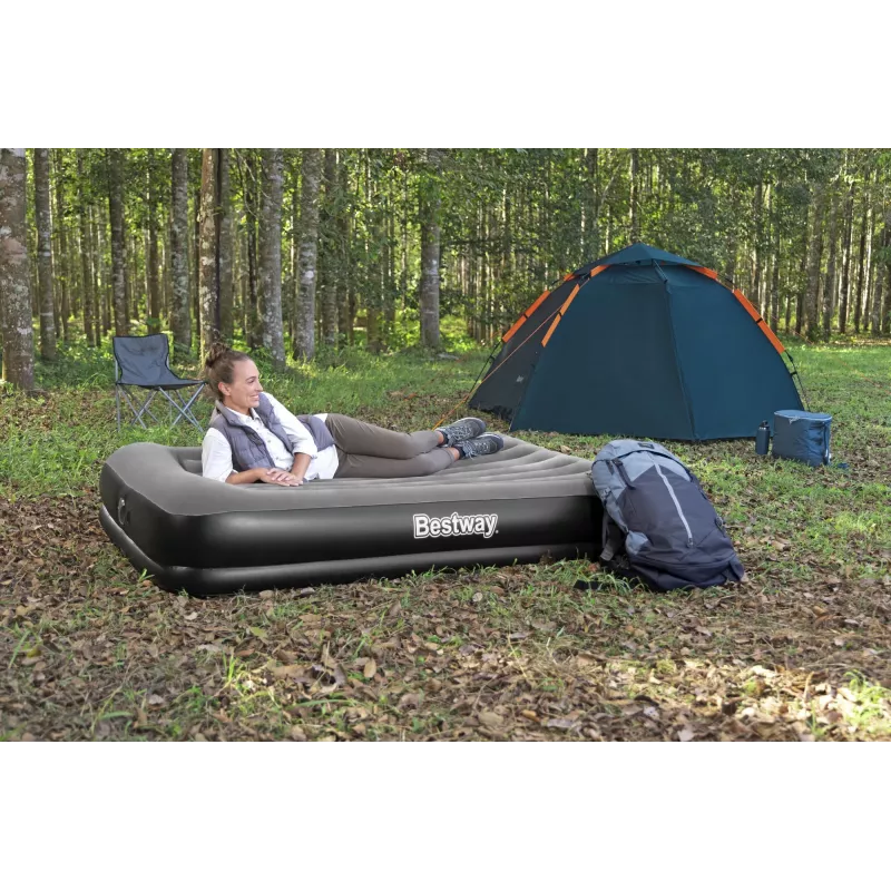 Bestway Tritech Colchón hinchable Queen con bomba USB integrada 2,03 m x 1,52 m x 36 cm