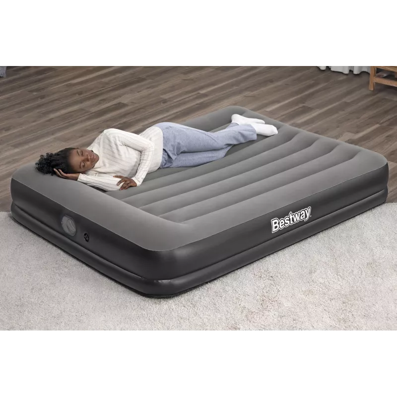 Bestway Tritech Colchón hinchable Queen con bomba USB integrada 2,03 m x 1,52 m x 36 cm