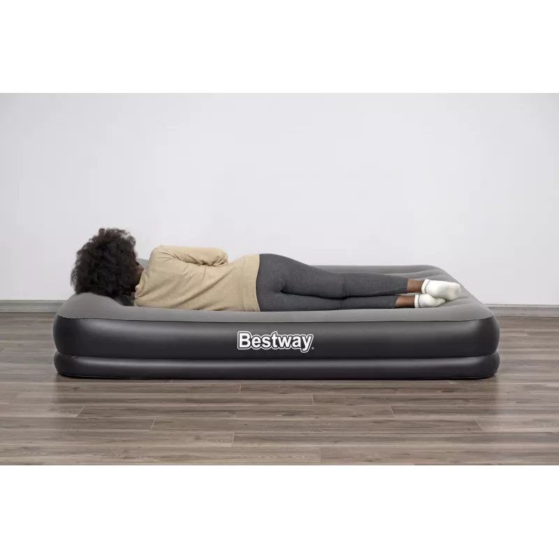 Bestway Tritech Colchón hinchable Queen con bomba USB integrada 2,03 m x 1,52 m x 36 cm