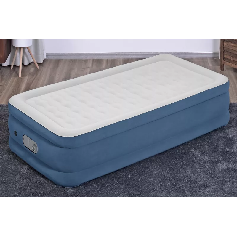 Bestway AlwayzAire Cama hinchable Twin con bomba doble integrada 1,91 m x 97 cm x 46 cm