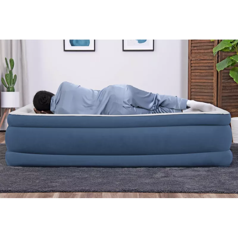 Bestway AlwayzAire Cama hinchable Twin con bomba doble integrada 1,91 m x 97 cm x 46 cm