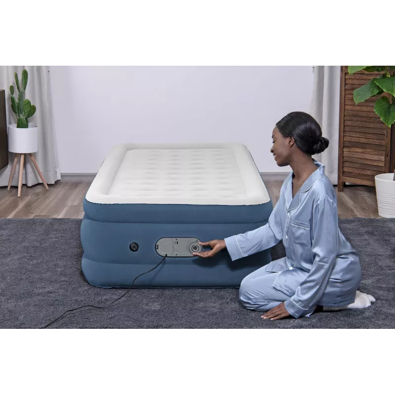 Bestway AlwayzAire Cama hinchable Twin con bomba doble integrada 1,91 m x 97 cm x 46 cm