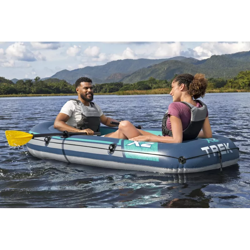 Bestway Hydro Force Trek X2 Set de balsa hinchable para 2 personas 2,32 m