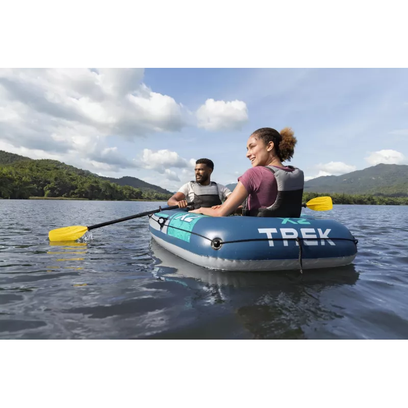 Bestway Hydro Force Trek X2 Set de balsa hinchable para 2 personas 2,32 m