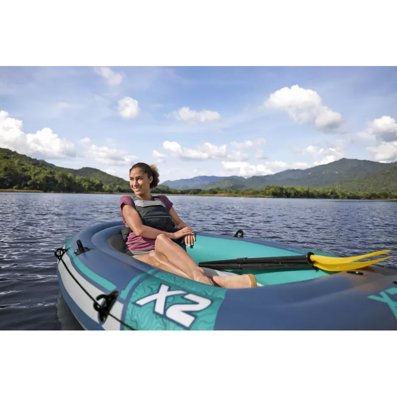 Bestway Hydro Force Trek X2 Set de balsa hinchable para 2 personas 2,32 m