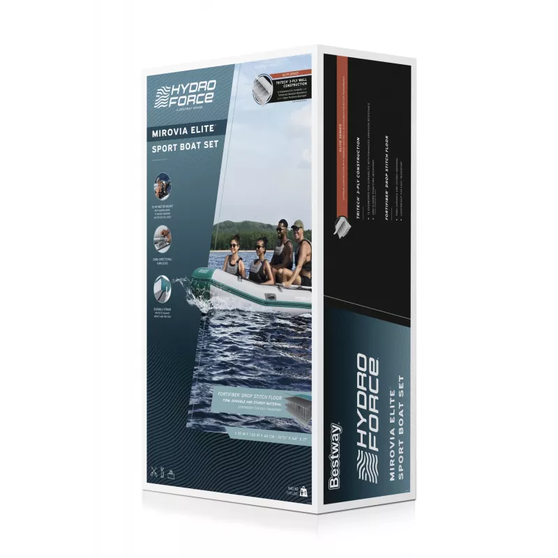 Bestway Hydro Force Mirovia Elite Set de embarcación deportiva hinchable para 5 personas 3,30 m
