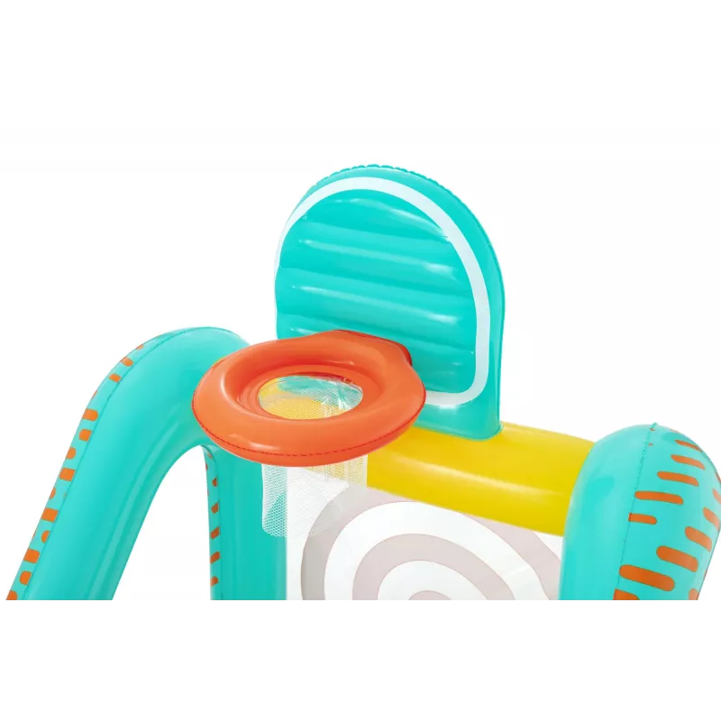 Bestway Perfect Aim Juego de jardín hinchable 3 en 1, Centro de juegos hinchable, 5 año(s), Policloruro de vinilo (PVC), Multicolor