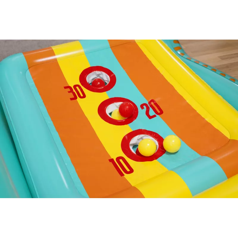 Bestway Perfect Aim Juego de jardín hinchable 3 en 1, Centro de juegos hinchable, 5 año(s), Policloruro de vinilo (PVC), Multicolor
