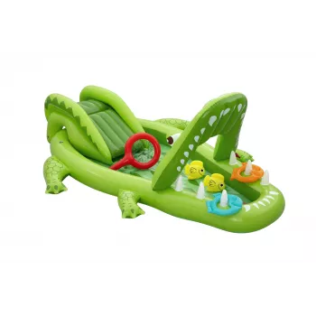 Bestway Later Gator Parque acuático y piscina hinchable para niños 2,34 m x 1,63 m x 87 cm