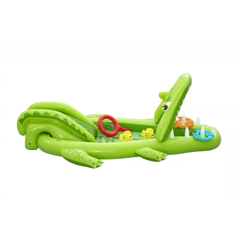 Bestway Later Gator Parque acuático y piscina hinchable para niños 2,34 m x 1,63 m x 87 cm