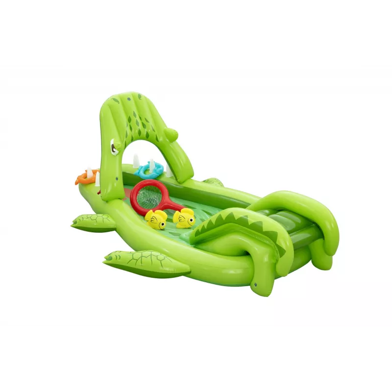 Bestway Later Gator Parque acuático y piscina hinchable para niños 2,34 m x 1,63 m x 87 cm