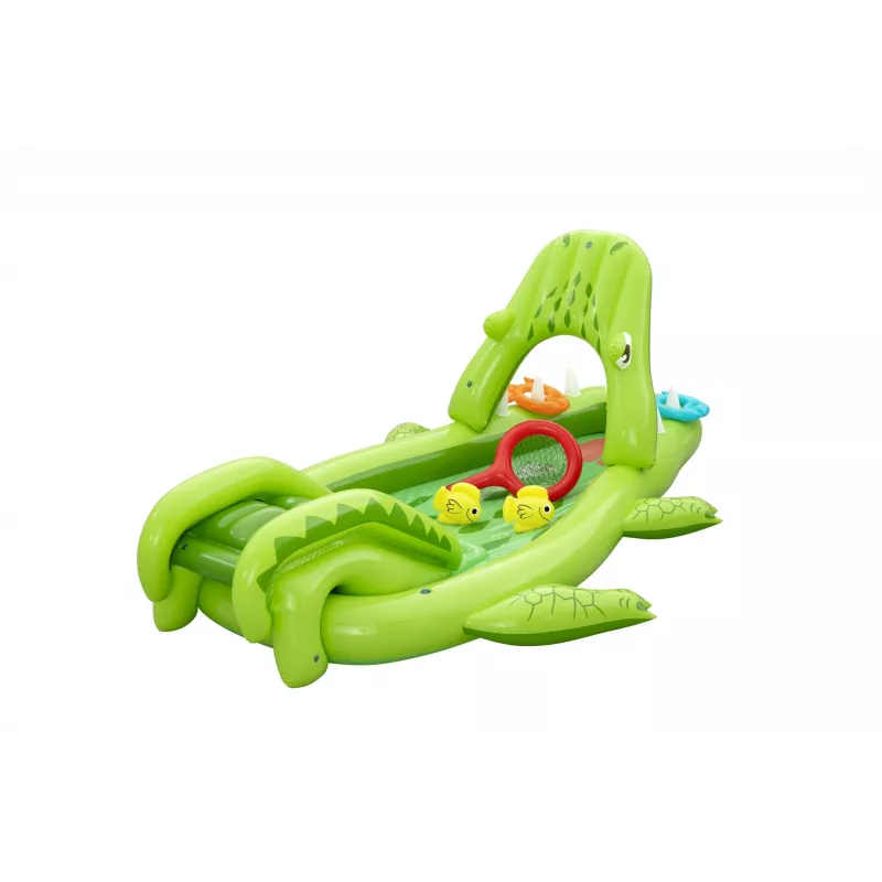 Bestway Later Gator Parque acuático y piscina hinchable para niños 2,34 m x 1,63 m x 87 cm