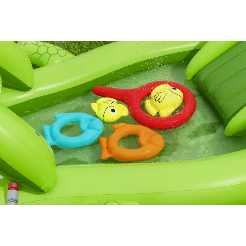 Bestway Later Gator Parque acuático y piscina hinchable para niños 2,34 m x 1,63 m x 87 cm