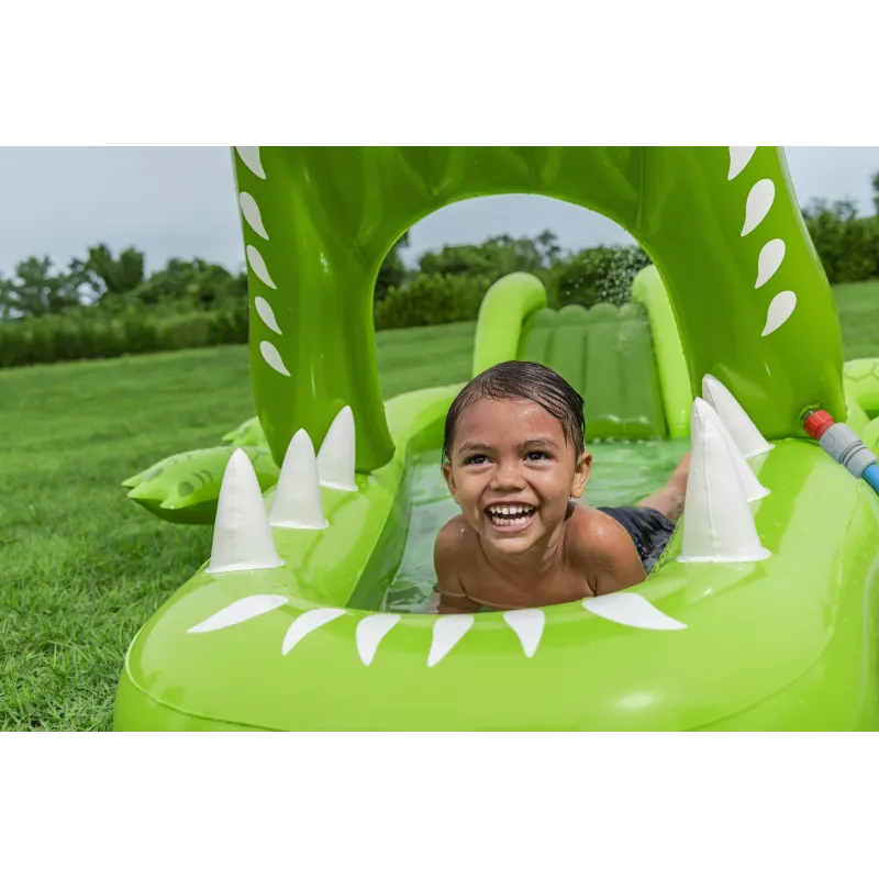 Bestway Later Gator Parque acuático y piscina hinchable para niños 2,34 m x 1,63 m x 87 cm
