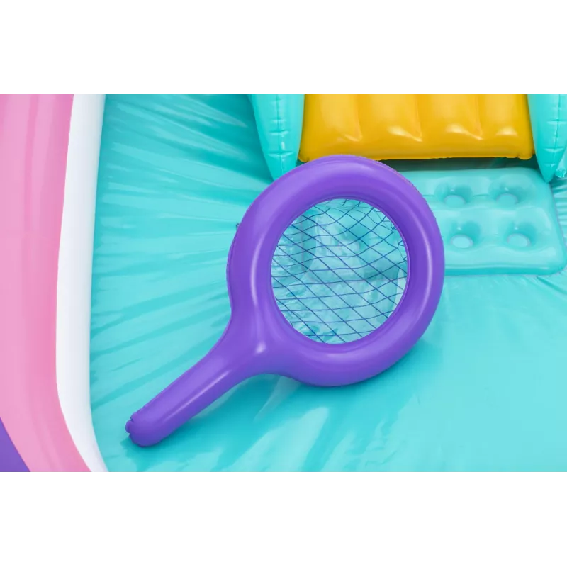Bestway Butterfly Wonder Centro de juegos acuáticos y piscina hinchable para niños 1,80 m x 1,80 m x 1,17 m