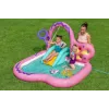 Bestway Butterfly Wonder Centro de juegos acuáticos y piscina hinchable para niños 1,80 m x 1,80 m x 1,17 m