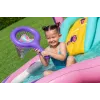 Bestway Butterfly Wonder Centro de juegos acuáticos y piscina hinchable para niños 1,80 m x 1,80 m x 1,17 m