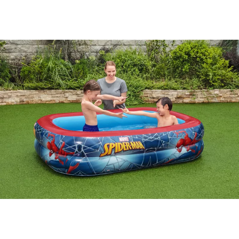 Bestway Piscina de juego, Piscina hinchable, 450 L, Rectangular, 6 año(s), Spider-Man, Vinilo