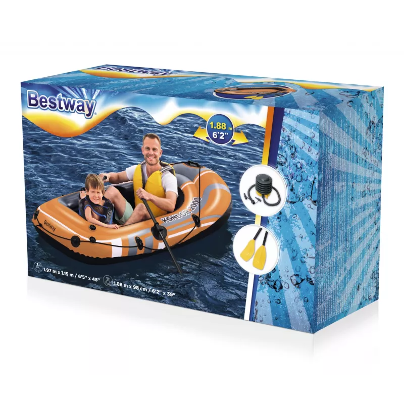 Bestway HYDRO-FORCE Embarcación hinchable - incluye remo y bomba de pie