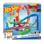 Hot Wheels Action Loop Cyclone Challenge Pista con coche de juguete a escala 1:64, fácil almacenamiento